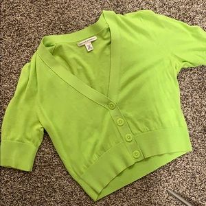 Like green banana cardigan crop